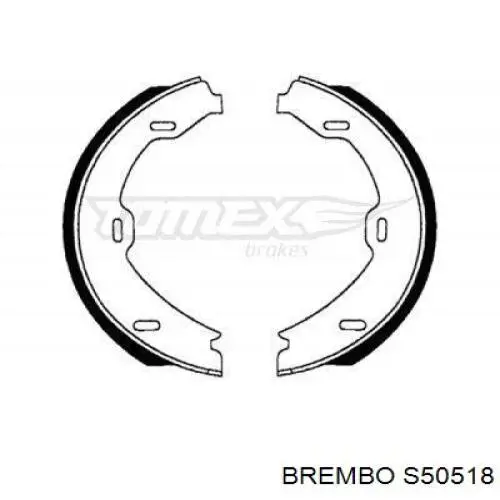 Колодки стояночного тормоза Brembo S50518