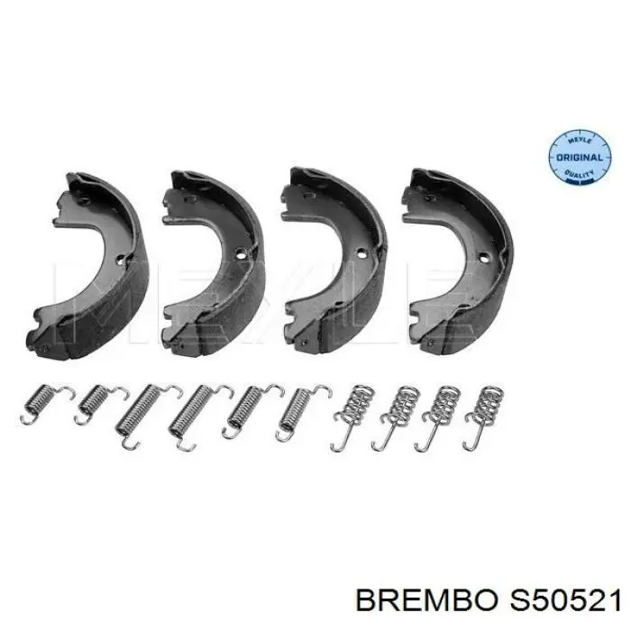 Купить S50521 Brembo Колодки ручника/стояночного тормоза