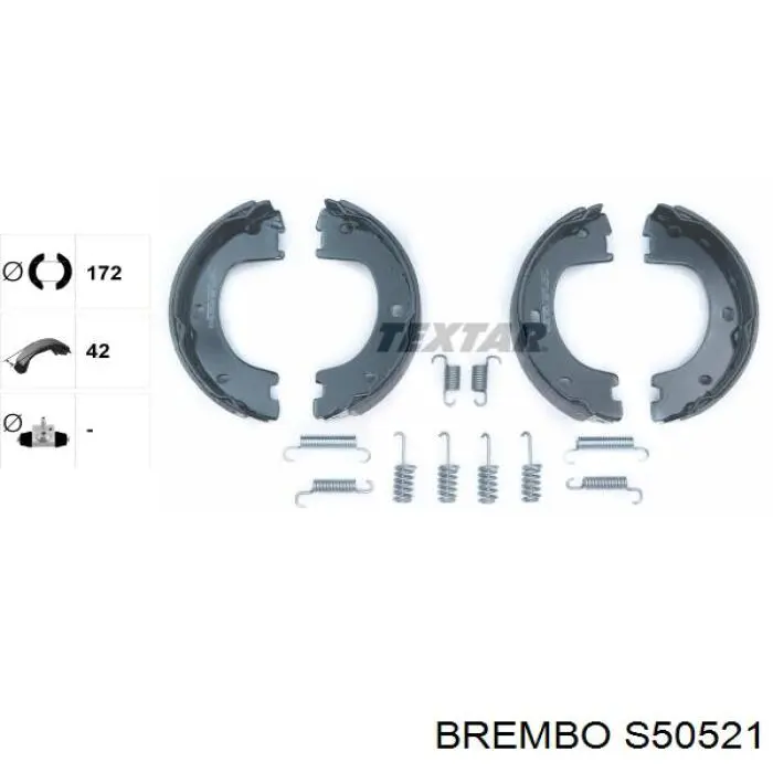 Колодки ручника S50521 Brembo