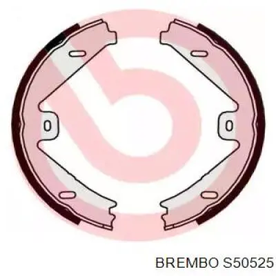 S50525 Brembo колодки ручника (стояночного тормоза)