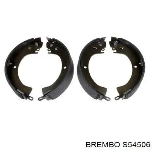 S54506 Brembo колодки тормозные задние барабанные