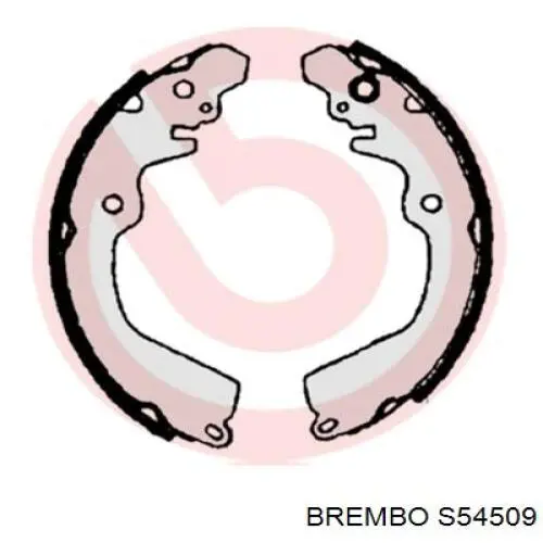 Задние барабанные колодки S54509 Brembo