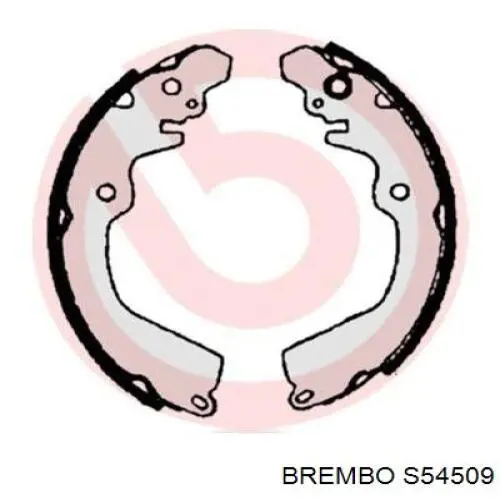 Купить S54509 Brembo Задние барабанные тормозные колодки