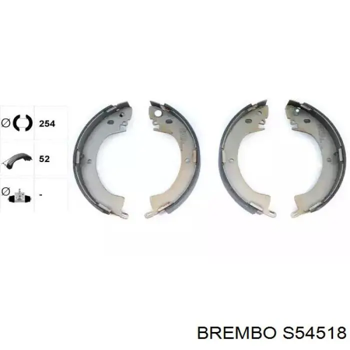 Колодки ручника S54518 Brembo