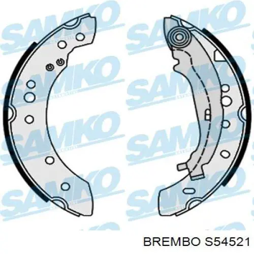 Задние барабанные колодки S54521 Brembo