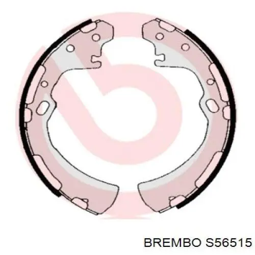 S56515 Brembo колодки тормозные задние барабанные