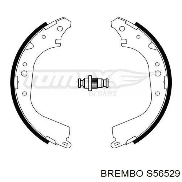 Задние барабанные колодки S56529 Brembo