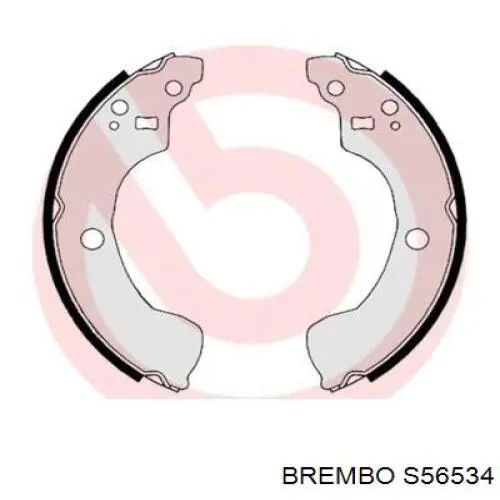 Задние барабанные колодки S56534 Brembo