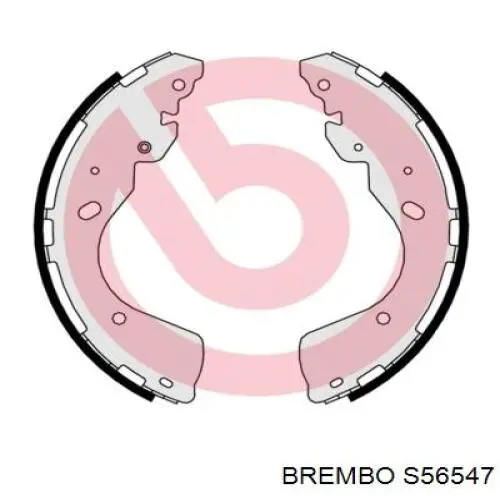 S 56 547 Brembo колодки тормозные задние барабанные