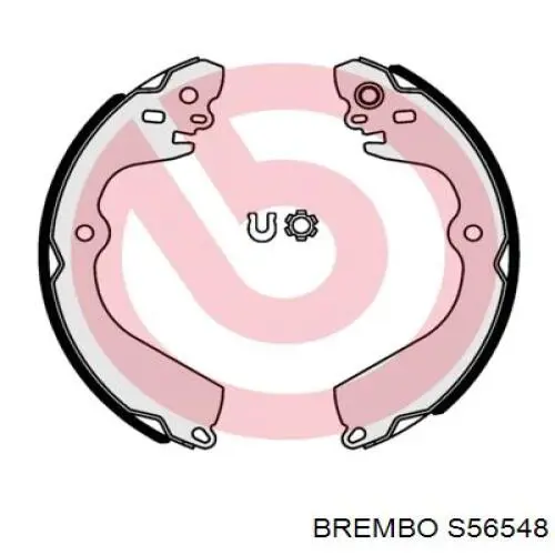 S56548 Brembo sapatas do freio traseiras de tambor