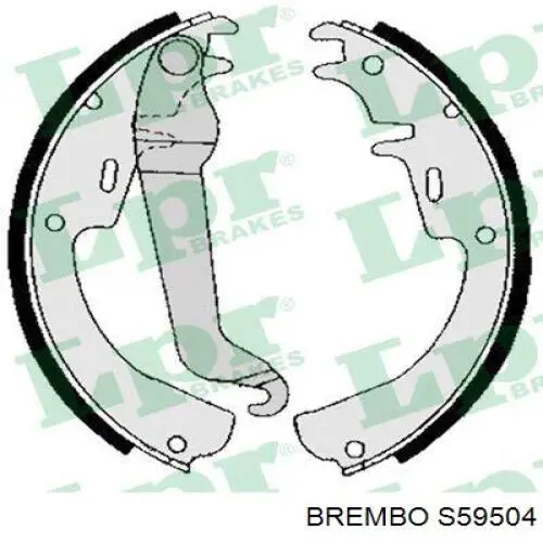 Задние барабанные колодки S59504 Brembo