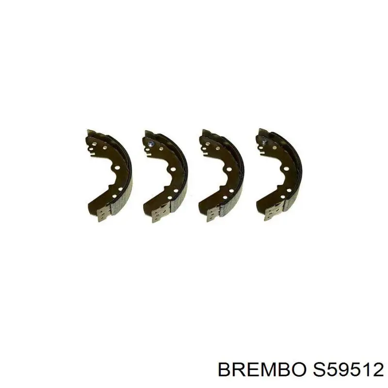 Задние барабанные колодки S59512 Brembo