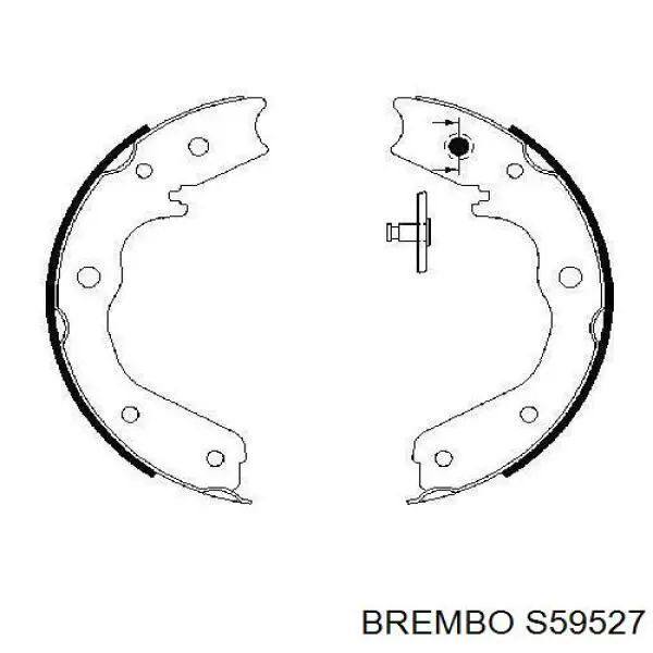 Купить S59527 Brembo Колодки ручника/стояночного тормоза