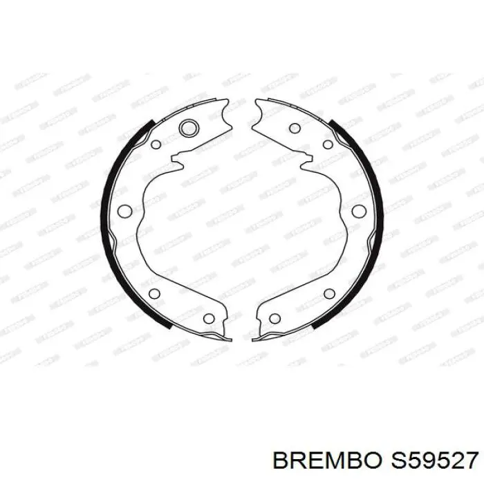 Колодки ручника S59527 Brembo
