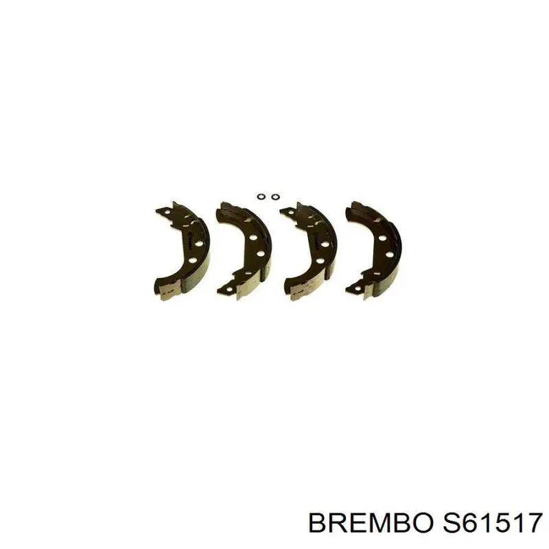 Купить S61517 Brembo Задние барабанные тормозные колодки