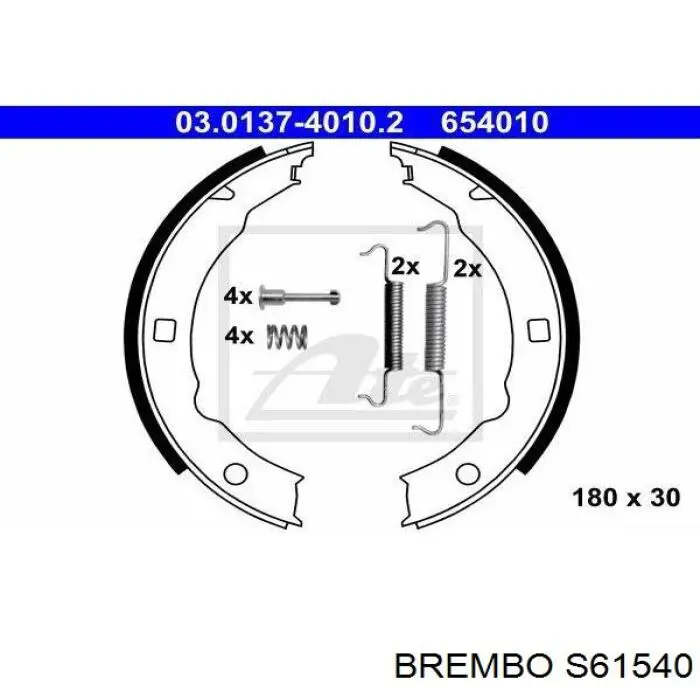 Колодки ручника S61540 Brembo