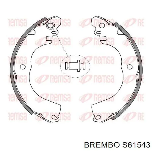 Задние барабанные колодки S61543 Brembo