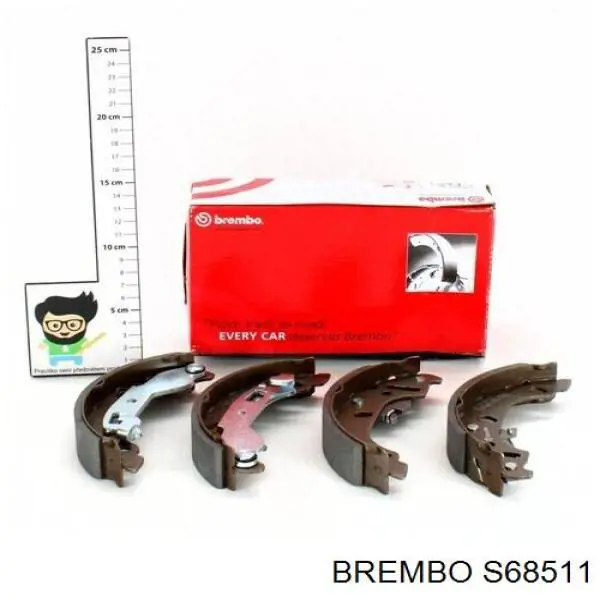 S68511 Brembo Барабанные тормозные колодки