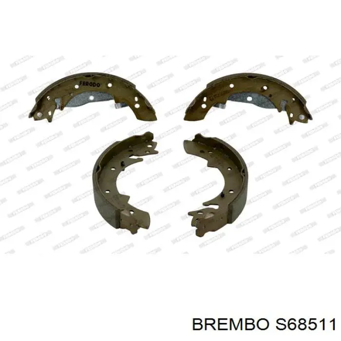 Задние барабанные колодки S68511 Brembo