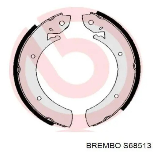 S68513 Brembo колодки тормозные задние барабанные