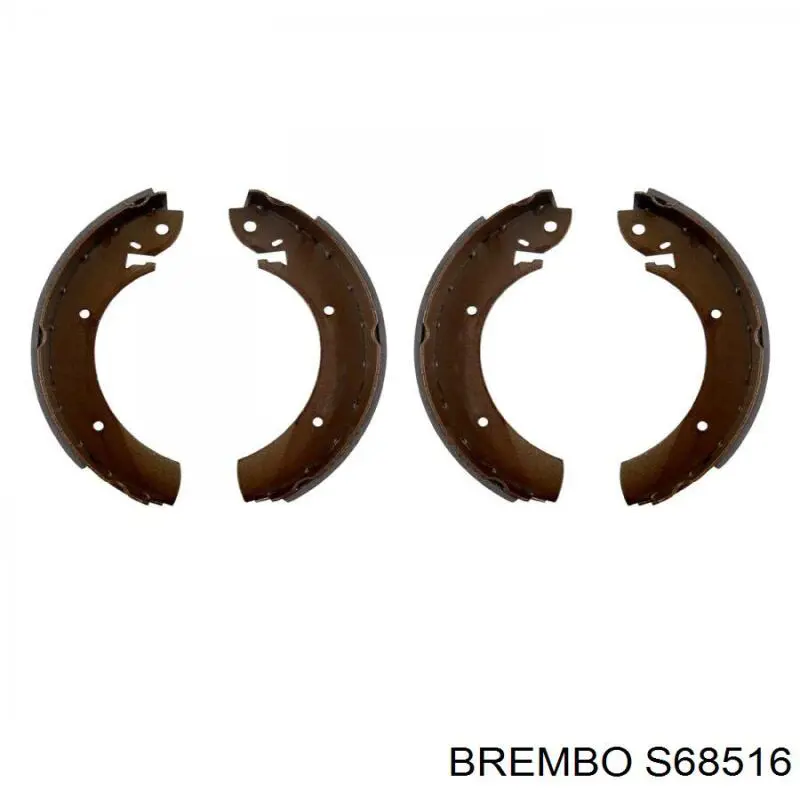 S68516 Brembo Барабанные тормозные колодки