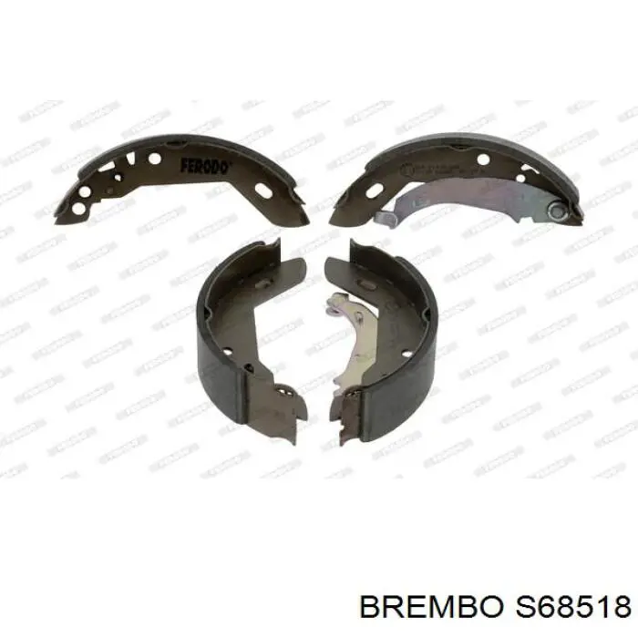 S68518 Brembo колодки тормозные задние барабанные