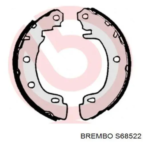 Задние барабанные колодки S68522 Brembo