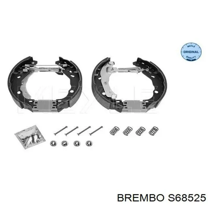 Купить S68525 Brembo Задние барабанные тормозные колодки