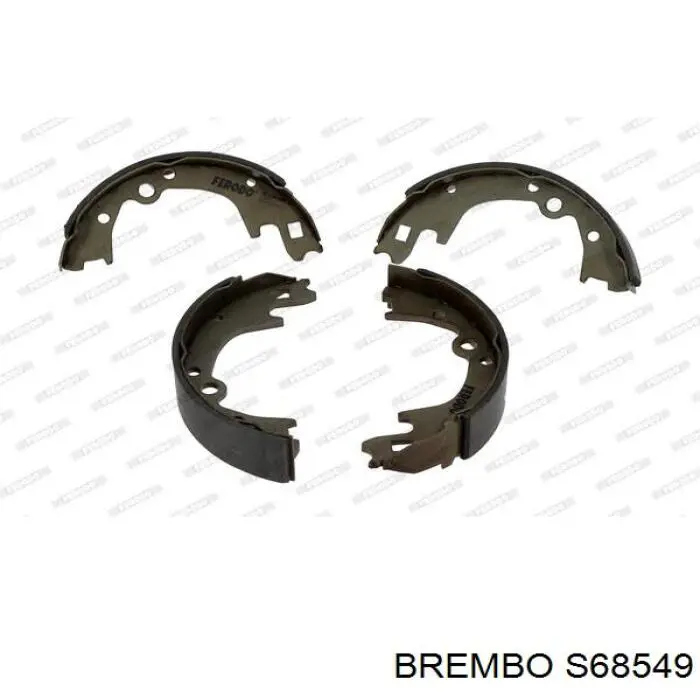 Купить S68549 Brembo Задние барабанные тормозные колодки