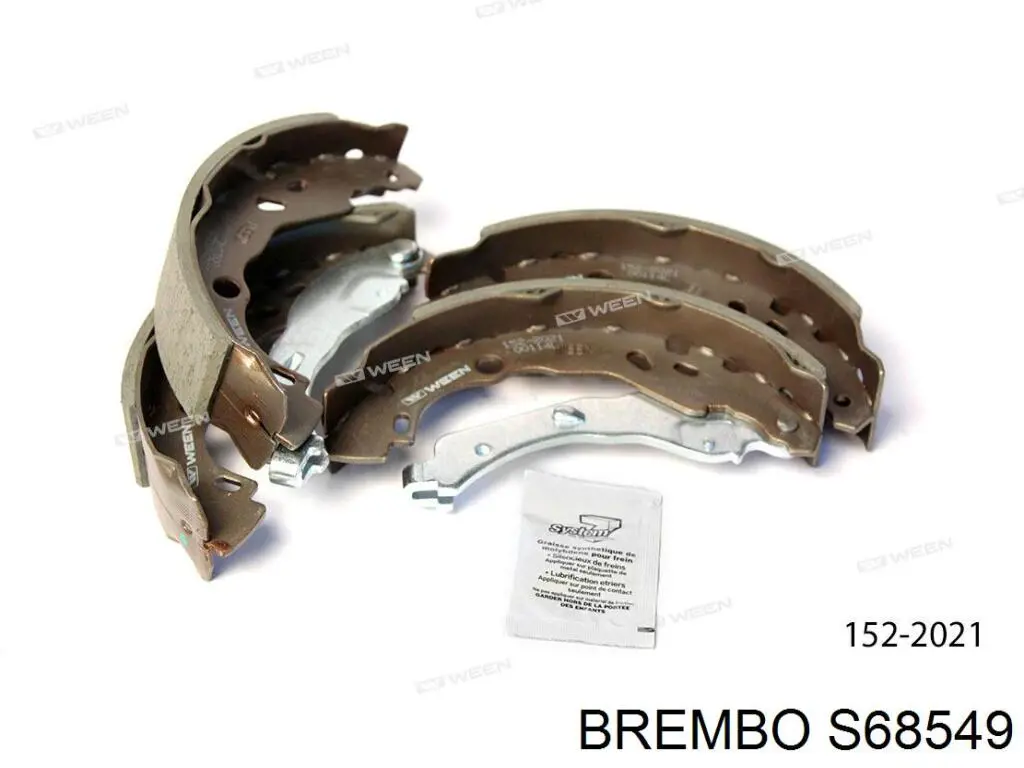 Задние барабанные колодки S68549 Brembo