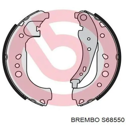 S 68 550 Brembo sapatas do freio traseiras de tambor