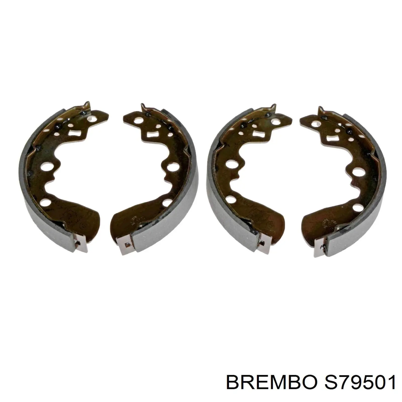S79501 Brembo колодки тормозные задние барабанные