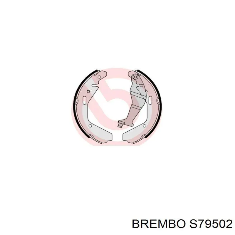 Задние барабанные колодки S79502 Brembo