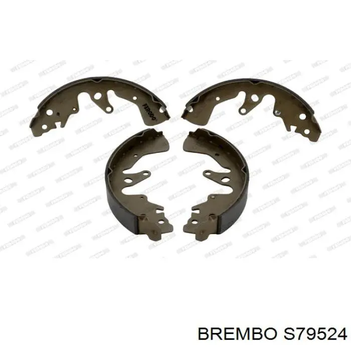 Купить S79524 Brembo Задние барабанные тормозные колодки