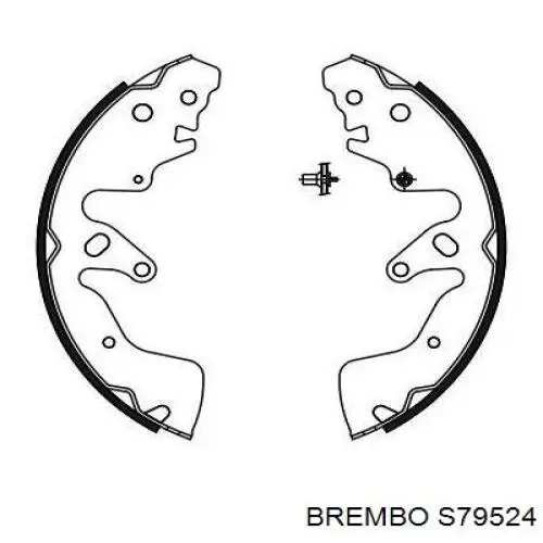 Задние барабанные колодки S79524 Brembo