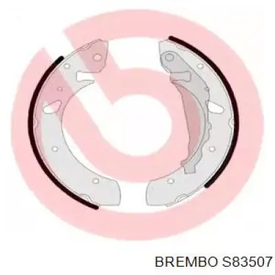 Задние барабанные колодки S83507 Brembo