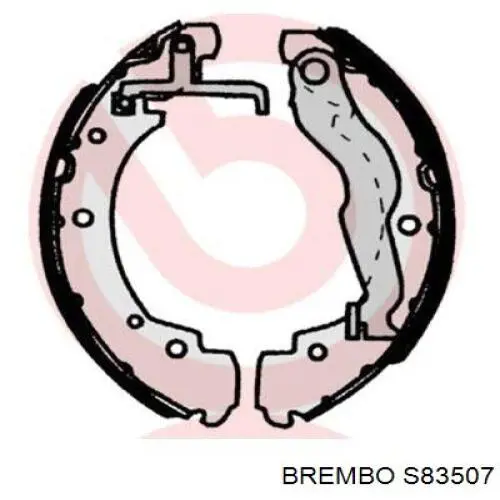 Купить S83507 Brembo Задние барабанные тормозные колодки
