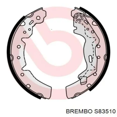 Задние барабанные колодки S83510 Brembo