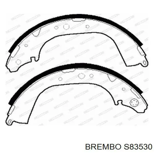 Задние барабанные колодки S83530 Brembo