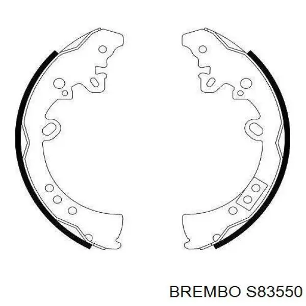 Барабанные колодки Brembo S83550