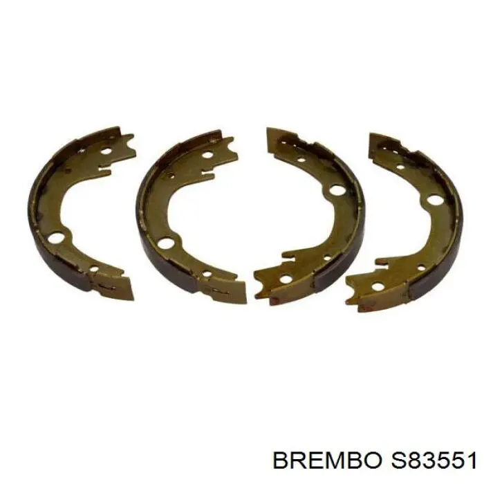 S83551 Brembo колодки ручника (стояночного тормоза)