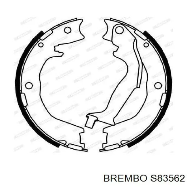 583504DU00 Hyundai/Kia Тормозные колодки ручника
