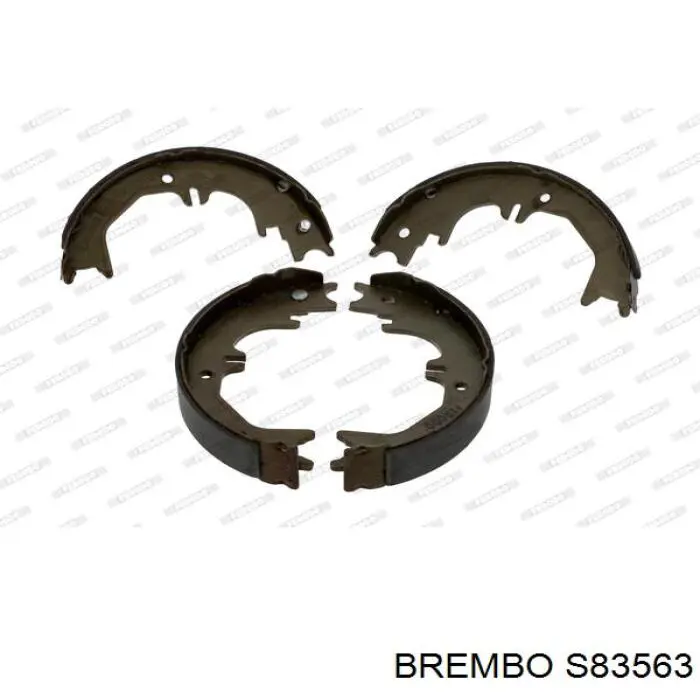 S 83 563 Brembo колодки ручника (стояночного тормоза)