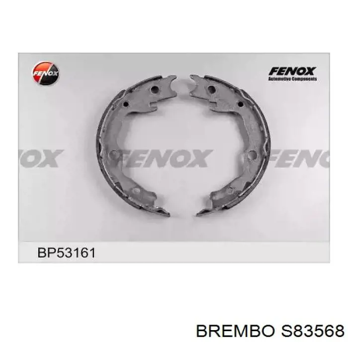 Купить S83568 Brembo Колодки ручника/стояночного тормоза