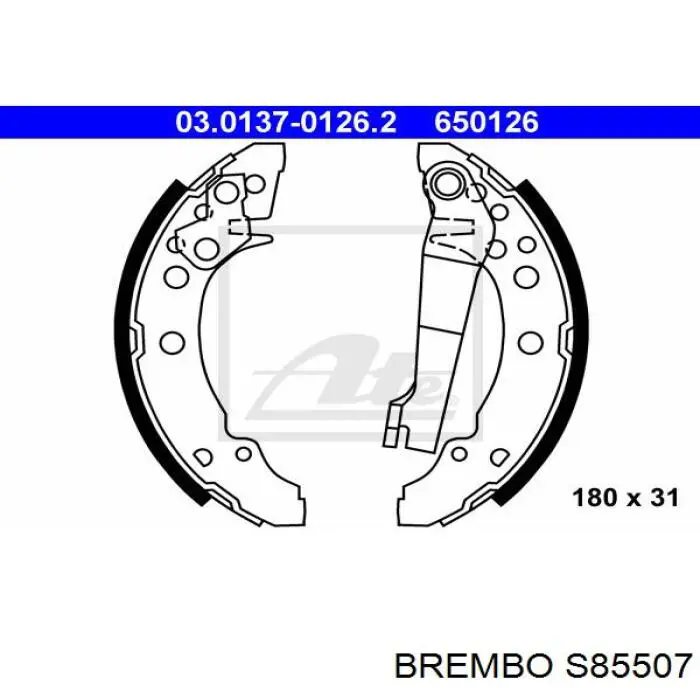Барабанные колодки Brembo S85507