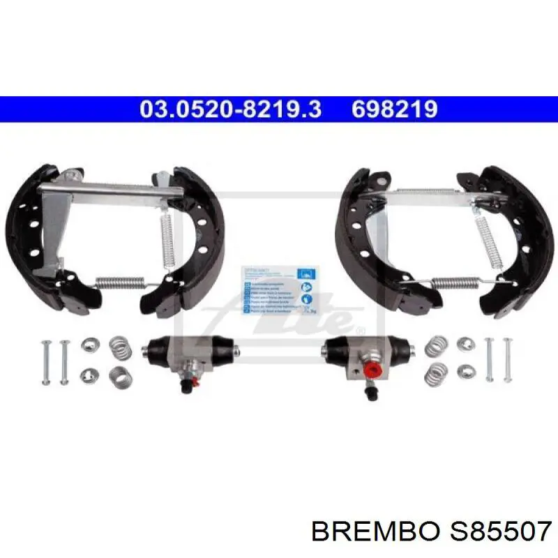 Тормоза рабочие задние ножные и тормозные барабаны Brembo S85507 цена, от 13.14 USD