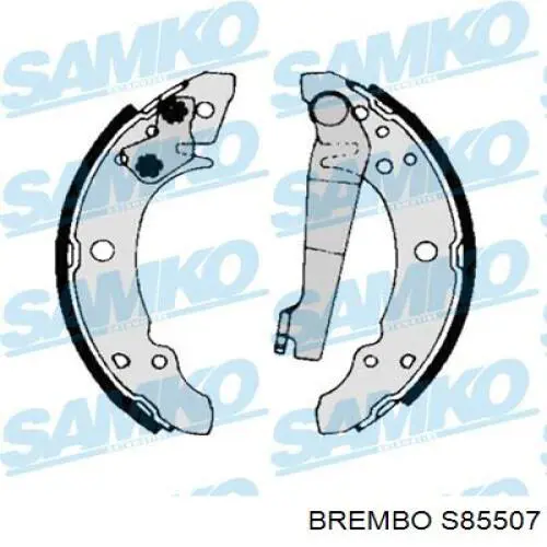 Купить S85507 Brembo Задние барабанные тормозные колодки