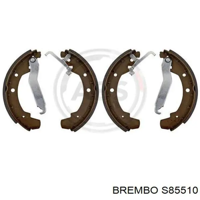 S85510 Brembo колодки тормозные задние барабанные