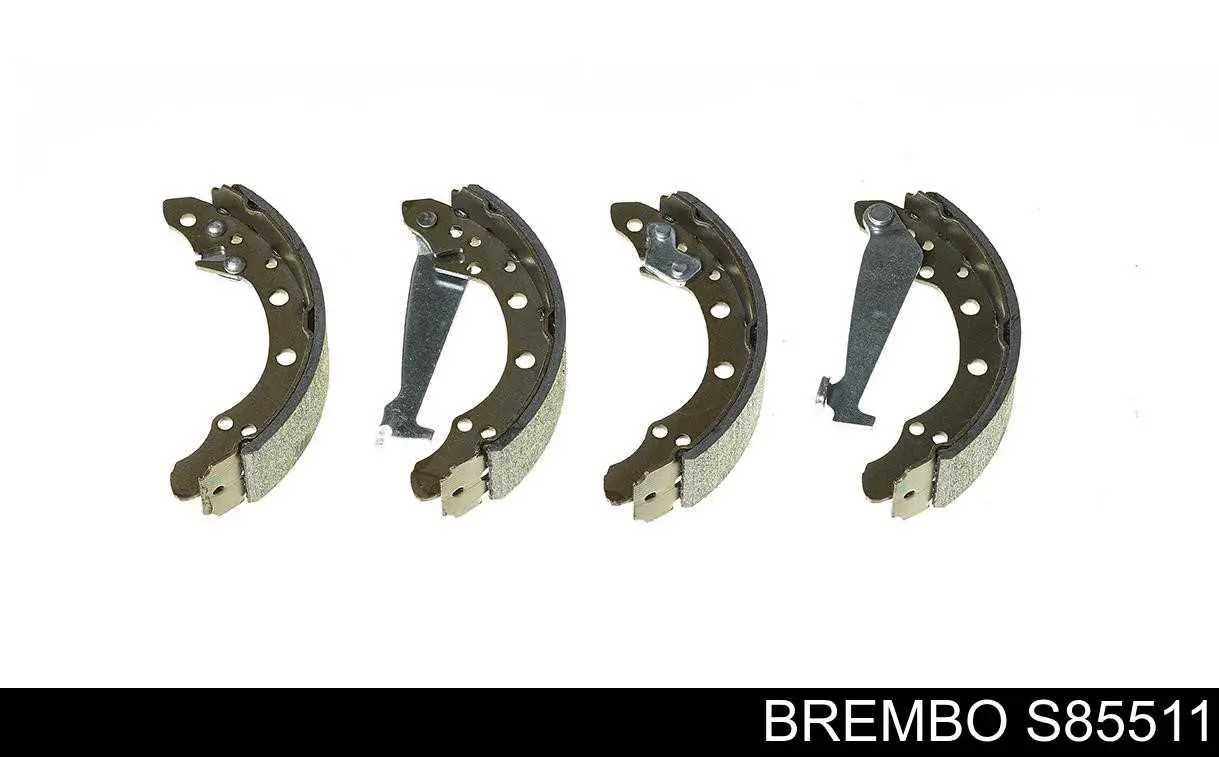 S85511 Brembo колодки тормозные задние барабанные