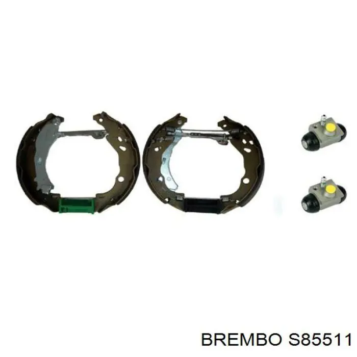 Купить S85511 Brembo Задние барабанные тормозные колодки